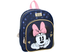 Granatowy plecak Minnie Mouse z kokardką