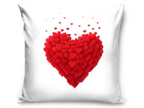 Romantyczna poduszka Czerwone serce