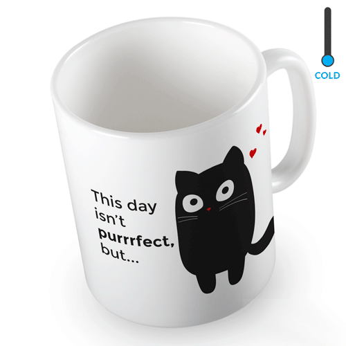 Magický hrnček s mačacou správou Magiczny kubek z kocim przesłaniem