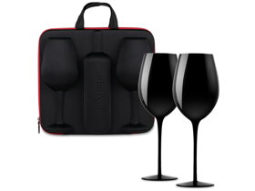 Zestaw prezentowy do wina w kolorze czarnym