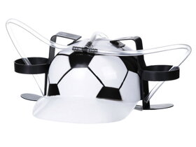 Kask do piwa w kształcie piłki nożnej