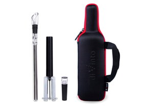 Zestaw dla miłośników wina w kształcie butelki Zestaw dla miłośników wina w kształcie butelki