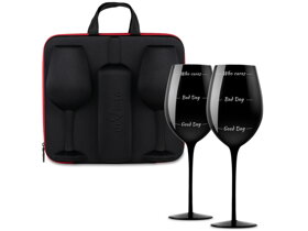 Czarny zestaw prezentowy do wina na każdy nastrój