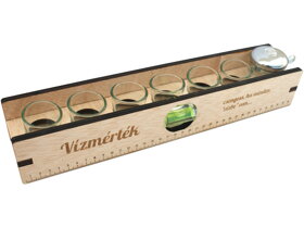 Poziomica z kieliszkami i dzwonkiem HU