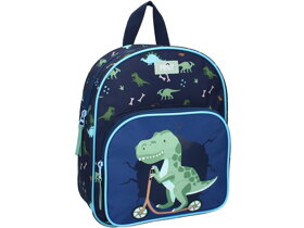 Niebieski plecak dziecięcy Dinozaur Stay Silly