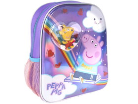 Plecak z konfetti Peppa Pig z tęczą