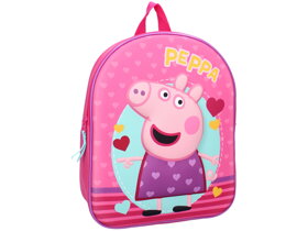 Plecak dziecięcy 3D Peppa Pig z sercami