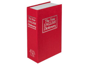 Mały czerwony sejf w książce - angielski słownik