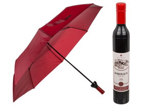 Parasolka w kształcie butelki czerwonego wina