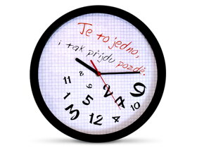 Zegar ścienny dla spóźnialskich CZ wersja