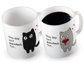 Magiczny kubek z kocim przesłaniem