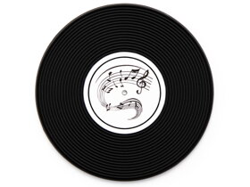 Podstawki w kształcie płyty gramofonowej
