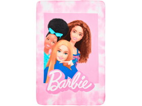 Różowy kocyk dziecięcy Barbie Squad