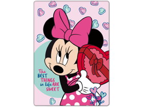 Kocyk dziecięcy Minnie Mouse Hearts