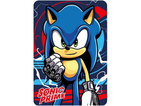 Niebieski kocyk dziecięcy Jeż Sonic