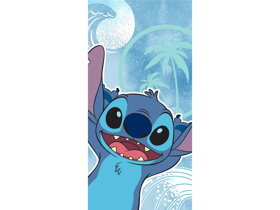 Niebieski ręcznik plażowy Lilo i Stitch