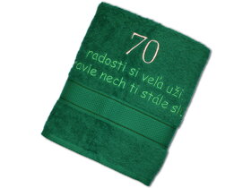Ręcznik na 70 urodziny dla mężczyzny SK