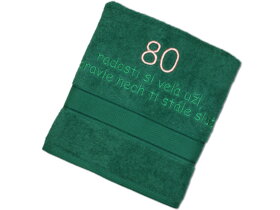 Ręcznik na 80 urodziny dla mężczyzny SK