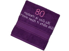 Ręcznik na 80 urodziny dla kobiety SK
