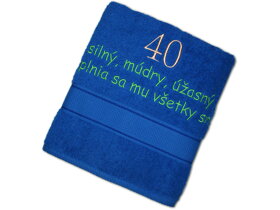 Ręcznik na 40 urodziny dla mężczyzny SK