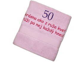 Ręcznik na 50 urodziny dla kobiety SK