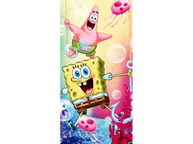 Dziecięcy ręcznik plażowy SpongeBob i Patryk