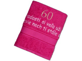 Ręcznik na 60 urodziny dla kobiety SK