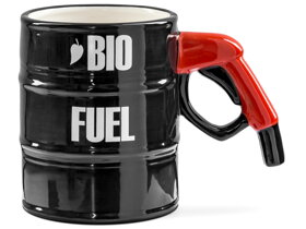 Kubek w kształcie beczki paliwowej z dystrybutorem