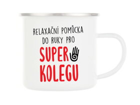 Plechový hrnček pre super kolegu