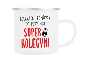 Kubek blaszany Super koleżanka CZ