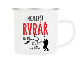 Plechový hrnček pre najlepšieho rybára