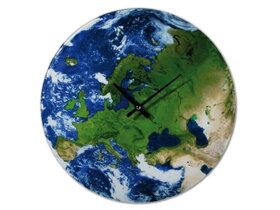 Zegar ścienny z mapą Europy