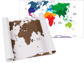 Mała mapa zdrapka świata