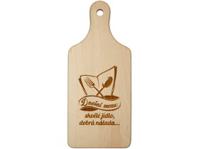 Dekoracyjna deska do krojenia Dzisiejsze menu CZ