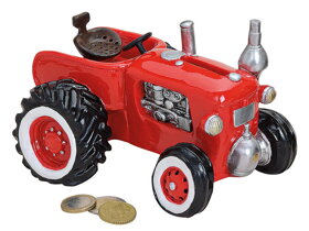 Skarbonka czerwony traktor