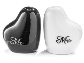 Solniczka i pieprzniczka Serca Mr. & Mrs.