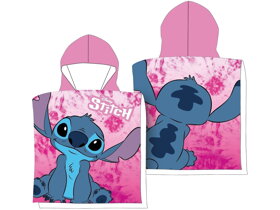 Różowe ponczo dziecięce Lilo i Stitch