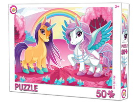 Puzzle dla dzieci Jednorożce - 50 części