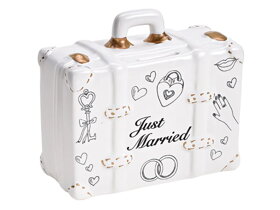 Ślubna skarbonka walizka podróżna