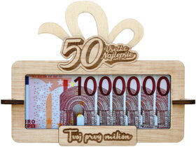 Ramka na pieniądze Twój pierwszy milion 50 SK