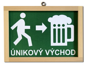 Ramka z napisem Wyjście Ewakuacyjne CZ