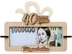 Ramka na pieniądze Twój pierwszy milion 40 CZ