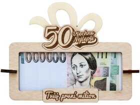 Ramka na pieniądze Twój pierwszy milion 50 CZ