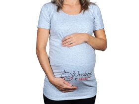 Szara koszulka ciążowa Zrobione z miłości SK