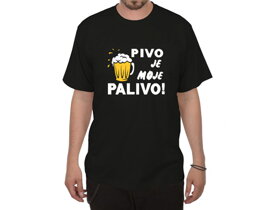 Tričko Pivo je moje palivo - veľkosť M