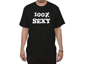 Czarna koszulka 100% Sexy - rozmiar L
