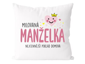 Vankúš Milovaná manželka CZ