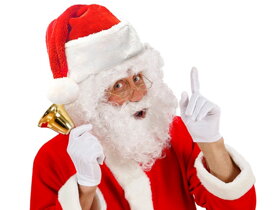 Pluszowa czapka świąteczna Święty Mikołaj