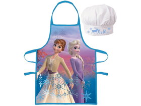 Fartuch dziecięcy z czapką Frozen II - Anna i Elsa