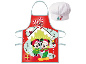 Fartuch dziecięcy z czapką Minnie i Mickey Christmas